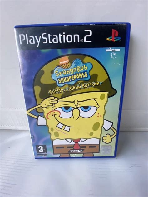 SPONGEBOB SQUAREPANTS BATTLE For Bikini Bottom PS2 PlayStation 2 Game Mint 12 98 PicClick UK