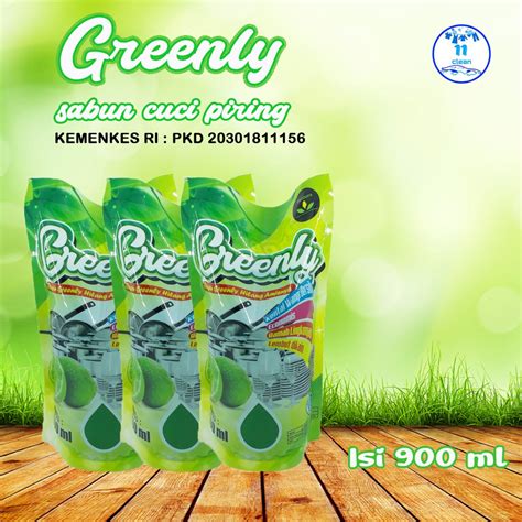 jual sabun cuci piring greenly  ml shopee indonesia
