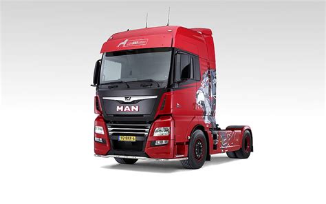 Man Tgx Red Lion Edition Red Truck New Red Tgx Exterior