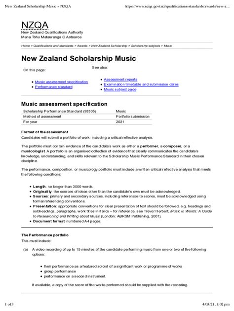 Fillable Online Qualifications And Standards New Zealand Scholarship