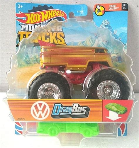 Hot Wheels Monster Trucks Vw Drag Bus Volkswagen Gth Eur Picclick Fr