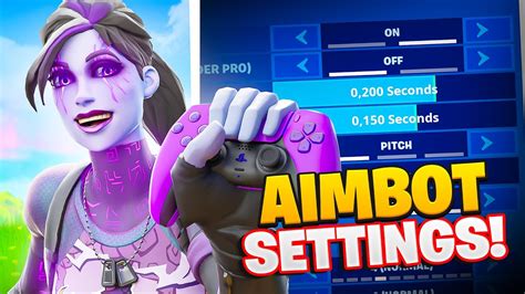 The Best Fortnite Controller Settings For Aimbot Must Use Youtube