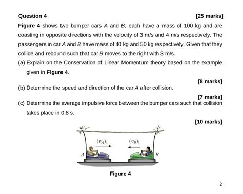 Solved Question 4 25 Marks Figure 4 Shows Two Bumper Cars