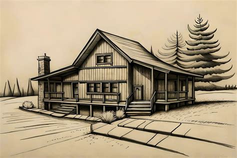 Pencil Sketch House Building 23218613 Stock Photo At Vecteezy