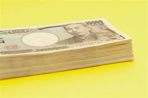 Premium Photo Ten Thousand Yen 10000 Yen Banknotes Stacked Japanese Money