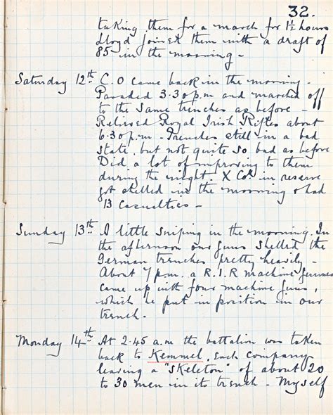 Diary Entries From Ww1 Soldiers In Trenches at Francisco Redding blog
