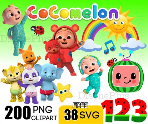 Cocomelon Clipart And Svg Digital Download 200 Png Free 38 Etsy