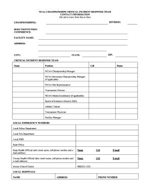 Fillable Online Ncaa Minimum Requirements Contacts Ncaa