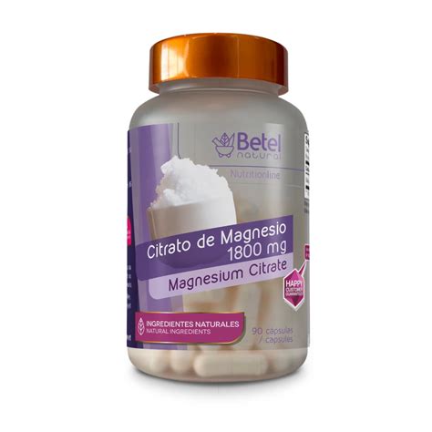 Magnesium Citratecitrato De Magnesio Capsules By Betel Natural Easy