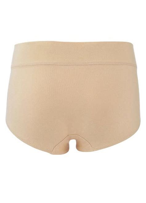 Reisha Organic Cotton Maternity Briefs In Nude By Queen Bee