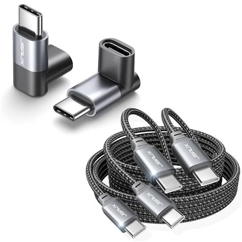 Amazon JSAUX Adaptador USB C Macho A Hembra De 90 Grados Cable