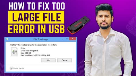 How To Fix File Is Too Large For The Destination File System Fix Usb