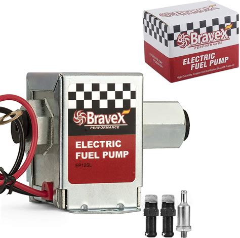 Bravex Inline Electric Fuel Pump Universal DC 12V Low Pressure 2 5 4