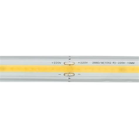 Ruban Led Cob Dimmable 220v Ac 320led M Blanc Neutre Ip65 Sur Mesure