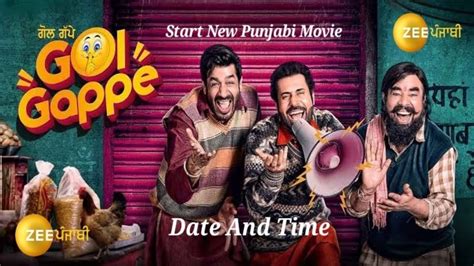 Zee Punjabi Start New Punjabi Movie Gol Gappe Date And Time Youtube