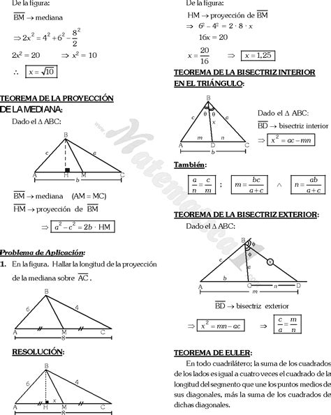 Relaciones Metricas Ejercicios Resueltos Pdf