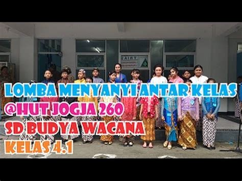 Kelas 4 1 Lomba Menyanyi Antar Kelas SD Budya Wacana HUT Jogja 260