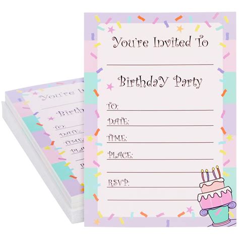 birthday invitation card design  girls