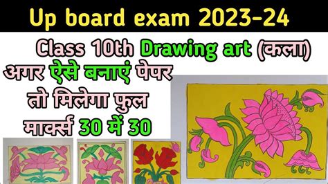 Up Board 2024 Me Aalekhan Kaise Banae Class 10 Drawing Me Aalekhan