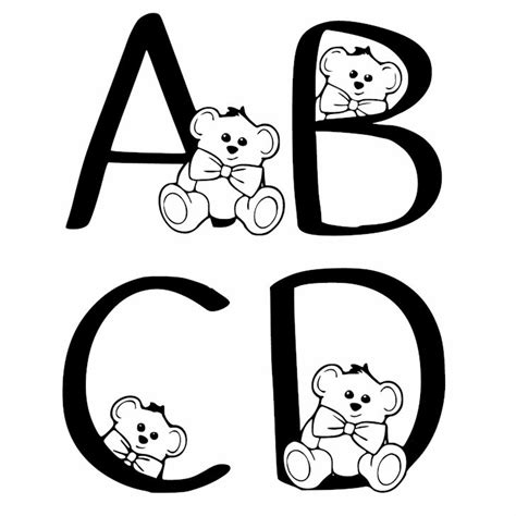 Detail Teddy Bear Font Koleksi Nomer