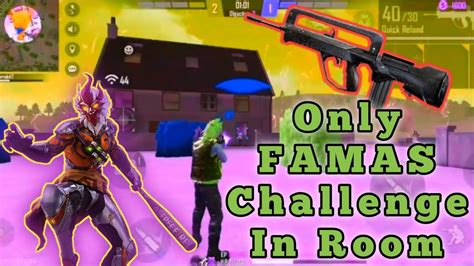 Only FAMAS Challenge In Room 1vs1 Most Watch Gameplay Hashmuddin