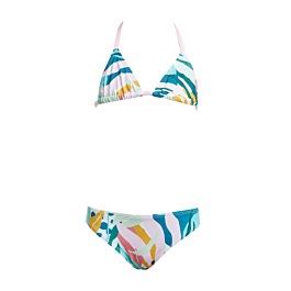 COLORFUL PRINTED TRIANGLE GIRLS BIKINI SET Sugarfreeshops