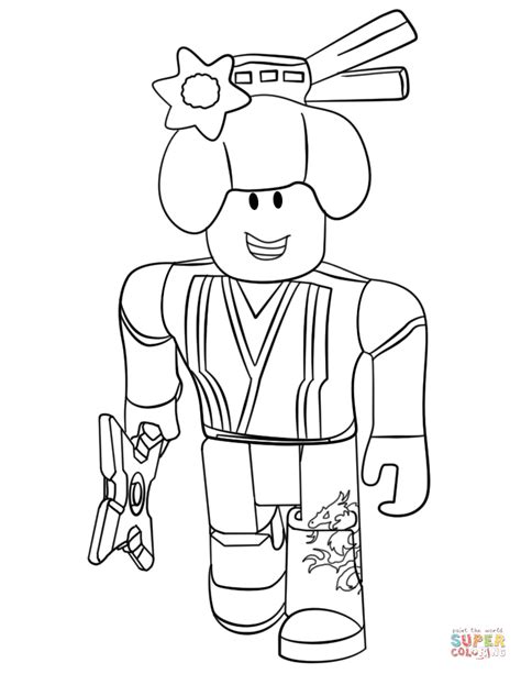 Roblox Ninja coloring page | Free Printable Coloring Pages