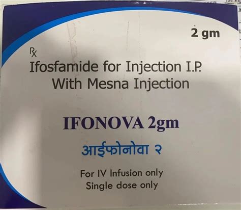 Ifonova Mg Ifosfamide Injection Ip With Mesna Injection At Best Price