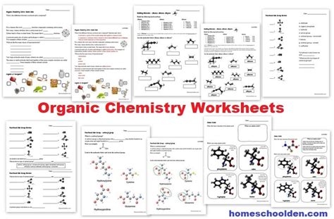 Organic Chemistry Worksheets Worksheets For Kindergarten