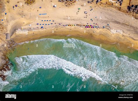 An aerial top view of Cerritos beach in Mexico Stock Photo - Alamy