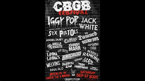Iggy Pop Jack White Sex Pistols Lead CBGB Festival Lineup AntiMusic