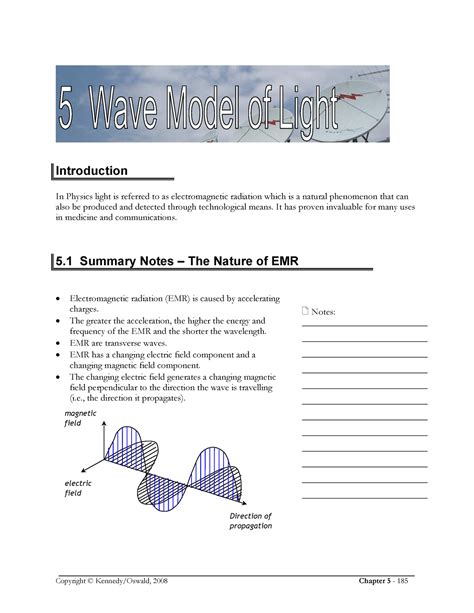 Wave Model of Light - physics - In Physics light is referred to as ...