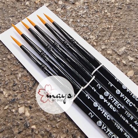 Jual Kuas Lukis Round Ujung Lancip V Tec Artist Paint Brush Vtec 110R