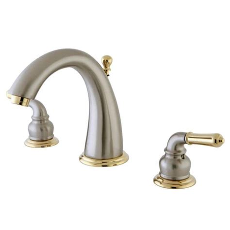 Two Tone Widespread Bathroom Faucets