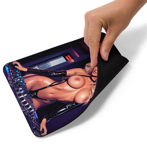 Sexy Topless Female DJ Boob Mousepad Titty Mousepad Sexy Mouse Pad Nude