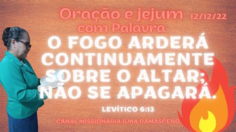 O fogo arderá continuamente sobre o altar não se apagará Lv 6 13 1