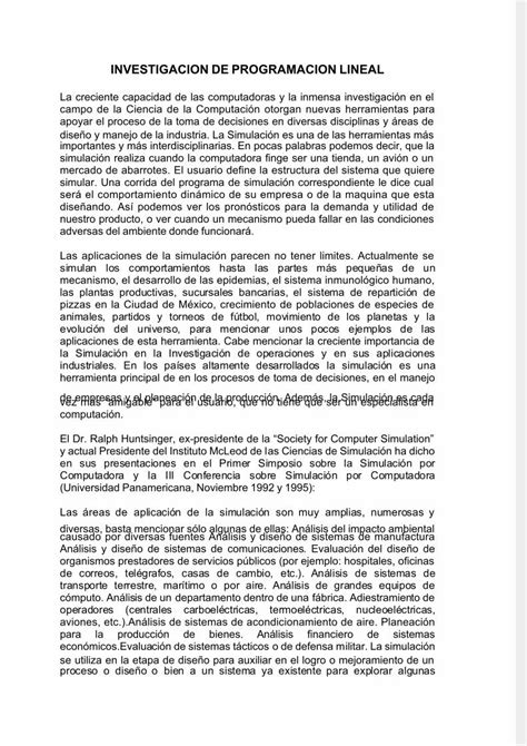 Pdf Investigacion De Programacion Lineal Pdfslide Net