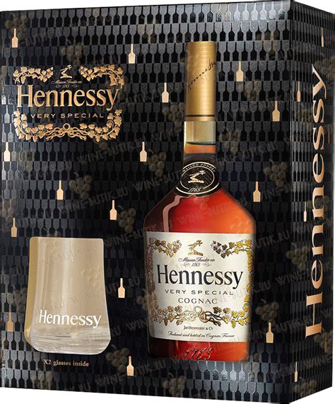 Набор: коньяк Hennessy VS gift set with 2 glasses Hennessy & Co. Купить ...