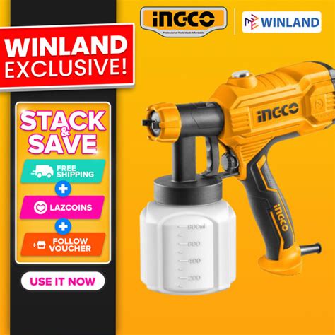 Ingco By Winland Industrial HVLP Electric Paint Sprayer Gun