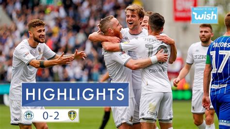 Highlights Wigan Athletic 0 2 Leeds United Efl Championship Youtube