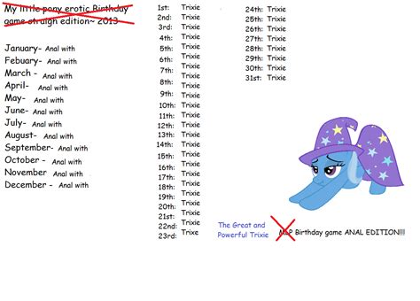 338417 Explicit Trixie Anal Birthday Game Exploitable Meme Female Meme Derpibooru