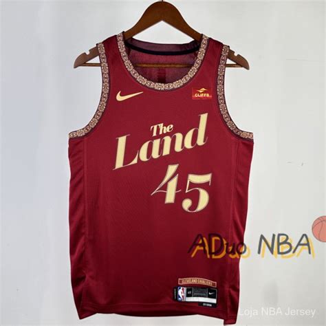 Hot Pressed Camisa Cleveland Cavaliers Donovan Mitchell Wine