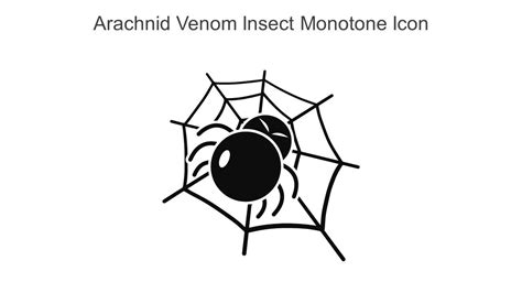 Arachnid Venom Insect Monotone Icon In Powerpoint Pptx Png And Editable Eps Format