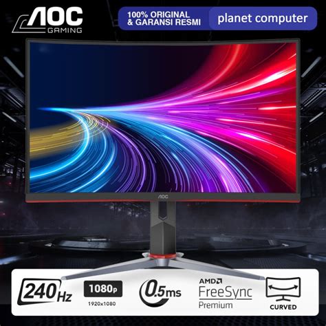 Jual Monitor Led Aoc C27g2z 27 Curved Va Fhd 240hz 0 5ms Freesync Hdmi