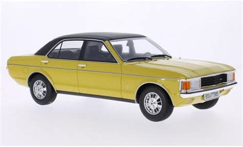 Miniature Ford Granada Premium Classixxs Mk I Coupe Jaune Matt