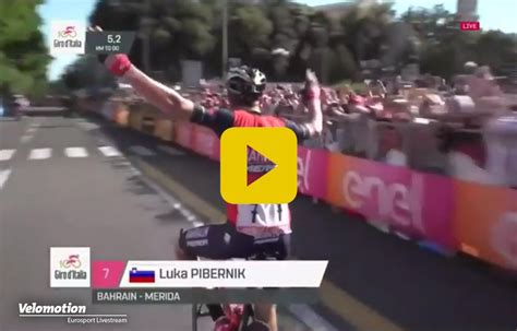 Video Luka Pibernik jubelt beim Giro zu früh Velomotion