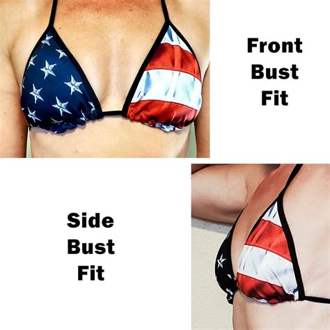 American Flag Swimsuit Bikini 4th Of July Red White Blue USA Patriotic Stars Stripes Merica Kay
