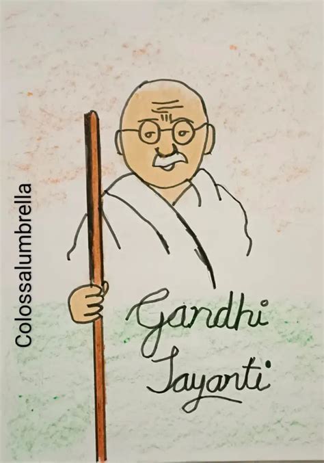 Gandhi Jayanti Drawing for kids (plus 1 free Printable)