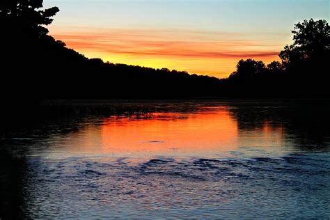 River Sunset Photograph by Candice Trimble - Pixels