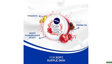 Buy Nivea Soft Light Moisturizer Cream Peppy Pomegranate Ml Online